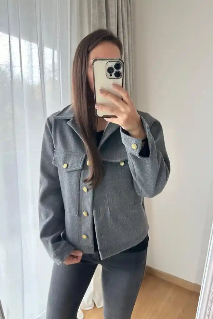 PROMO CAMPERA DE PAÑO LISA