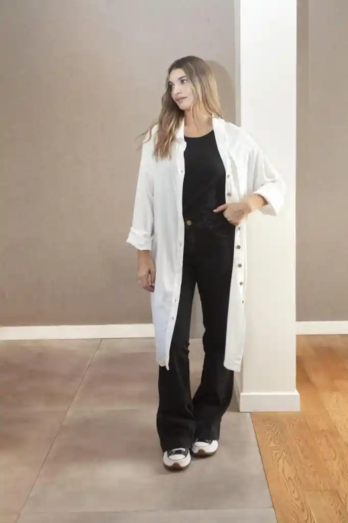 CAMISA LARGA DE LINO
