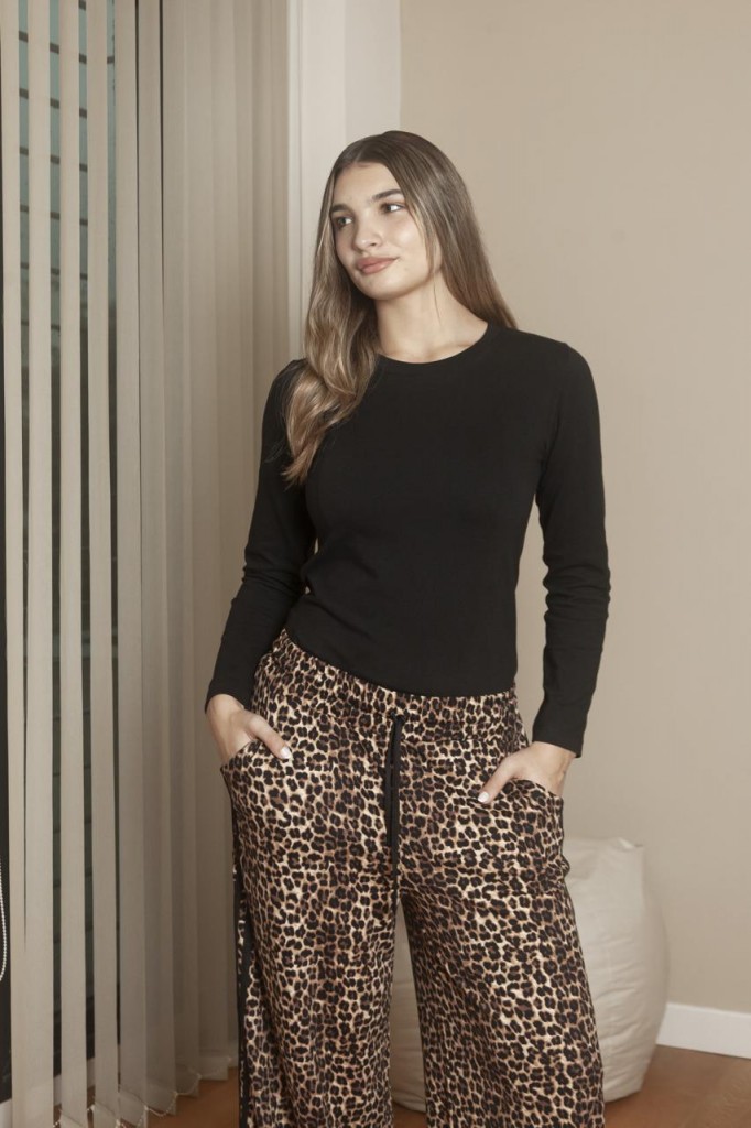 PALAZO SOFT PRINT TIRAS