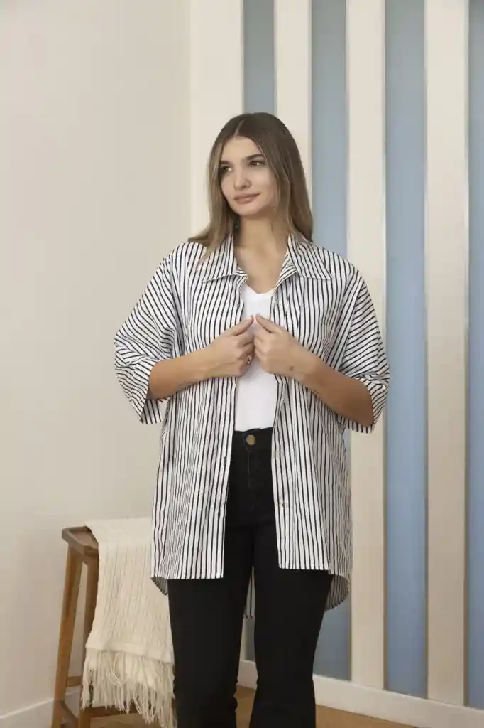 MAXI CAMISA POPLIN M/C