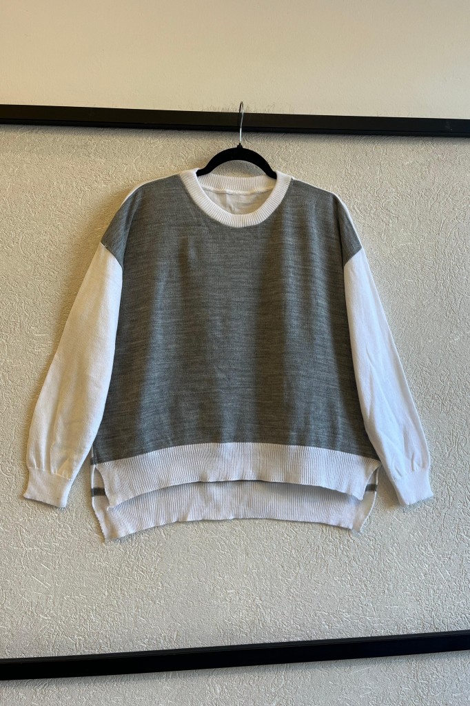 MUESTRA - SWEATER ESPALDA RAYADA