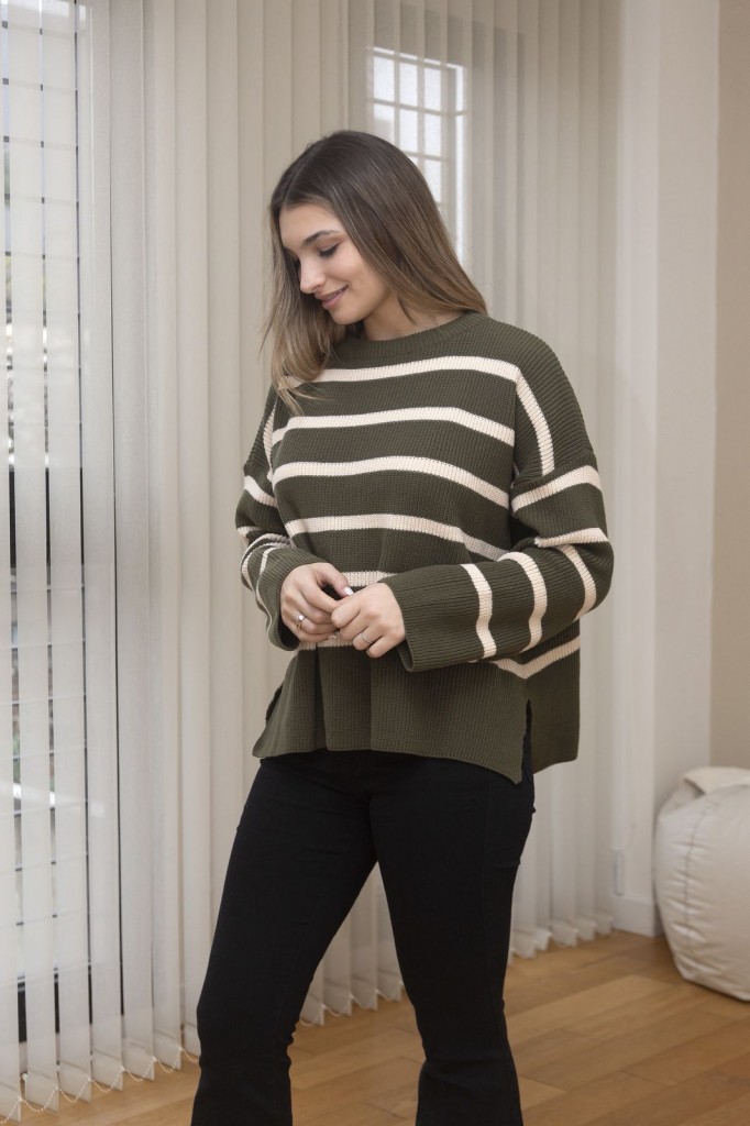 SWEATER RAYADO DE LANA