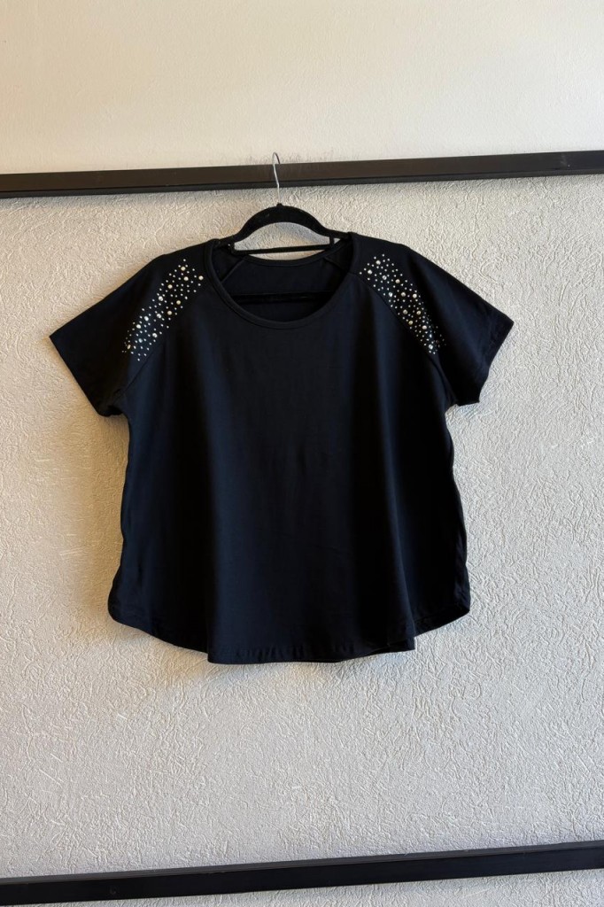 REMERA MUNA CON BRILLOS