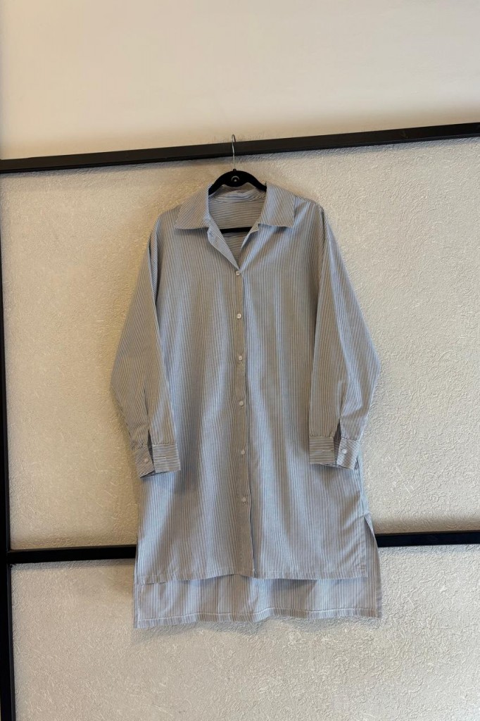 CAMISA LARGA RAYADA