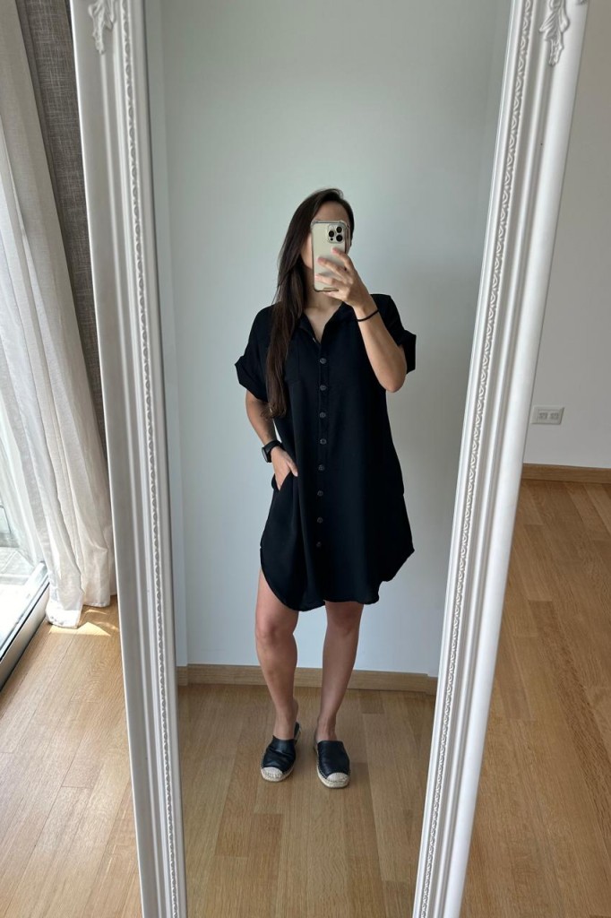 VESTIDO CAMISERO CORTO