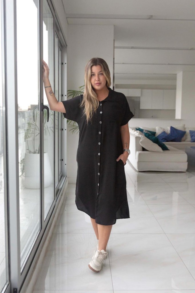 VESTIDO CAMISERO LARGO