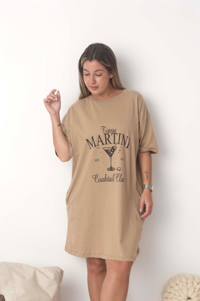 VESTIDO SIVI ESTAMPA: MARTINI
