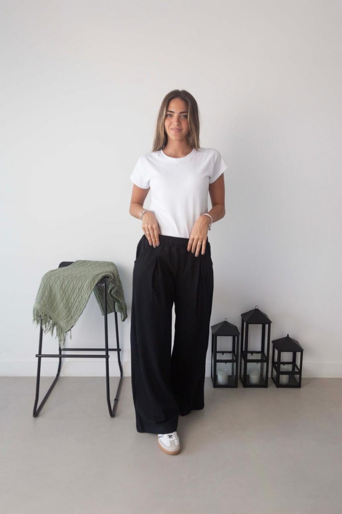 MAXI PALAZO DE RUSTICO PINZADO