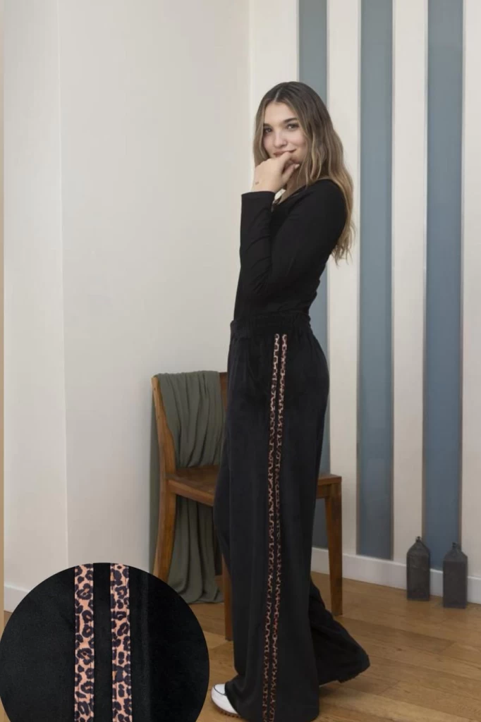 PALAZO DE PLUSH PRINT