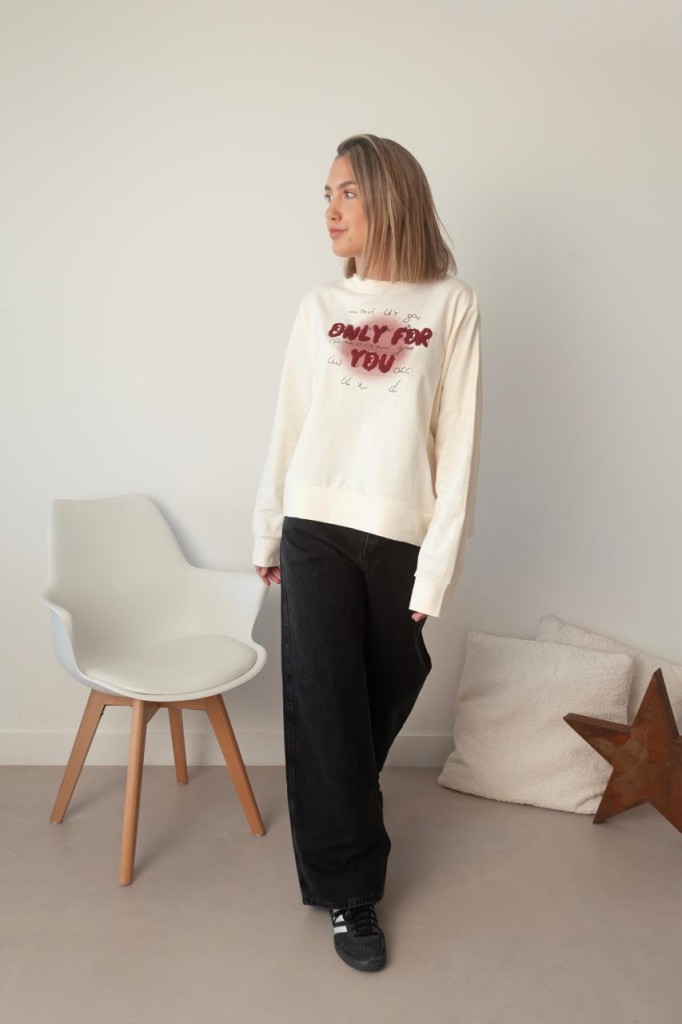 BUZO RUSTICO ESTAMPA: ONLY FOR YOU