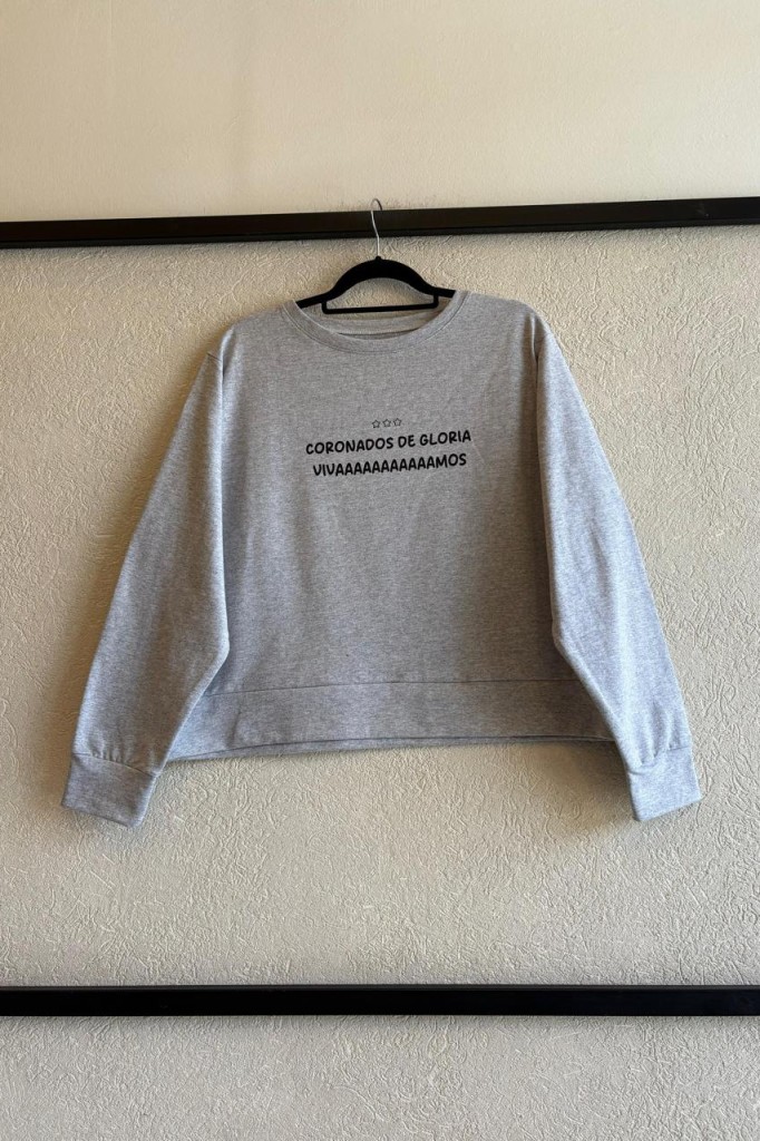 BUZO IRMA ESTAMPADA: CORONADOS DE GLORIA