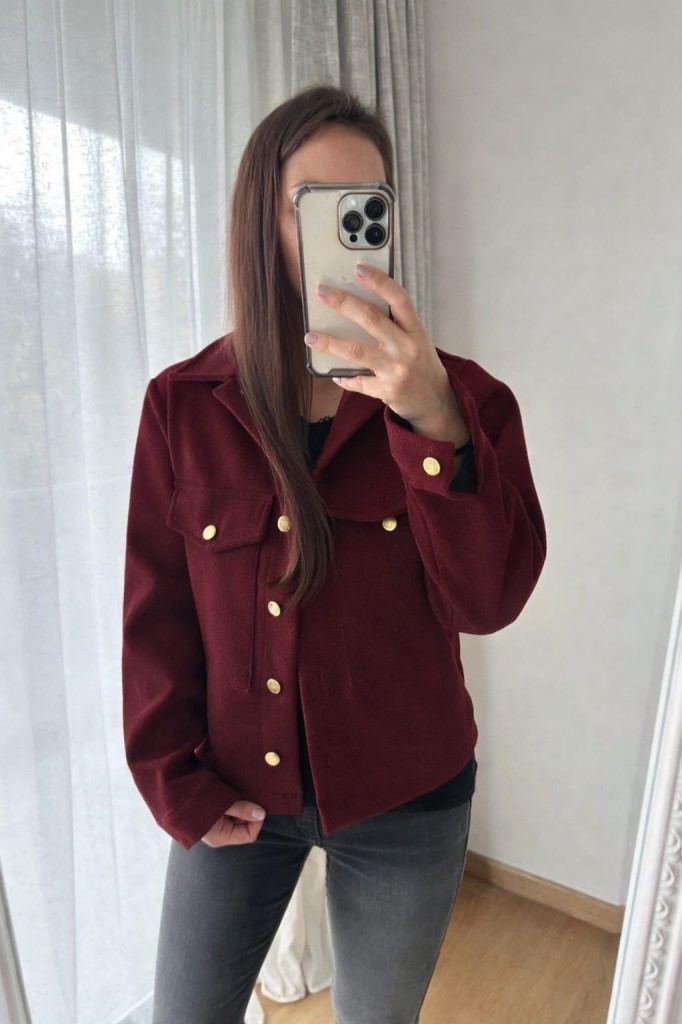 CAMPERA DE PAÑO LISA