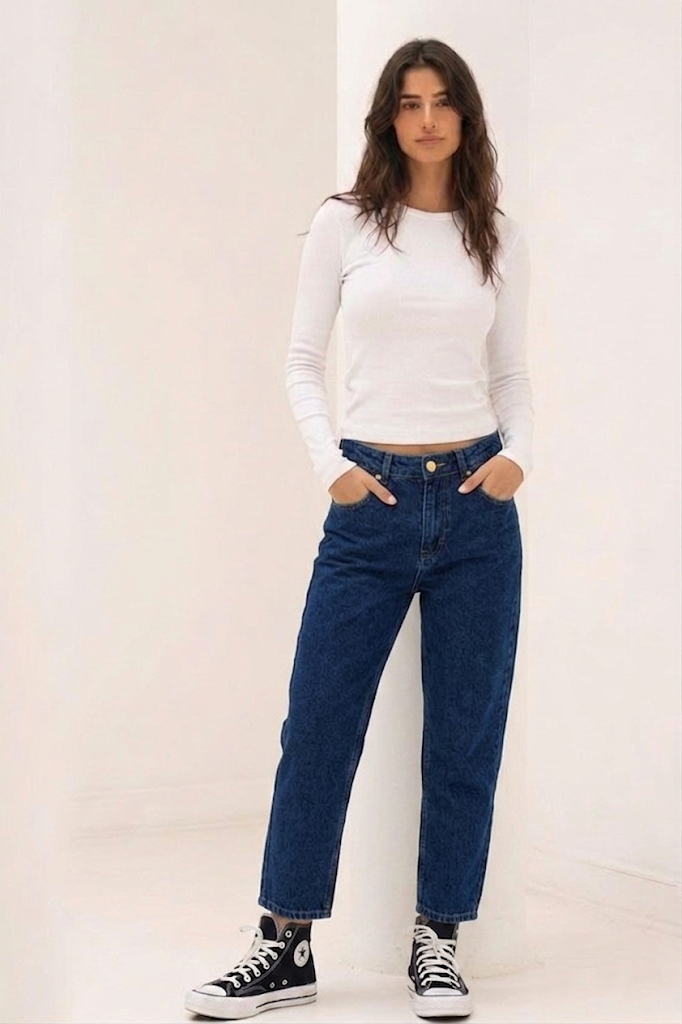 JEAN MOM SEMI ELASTIZADO