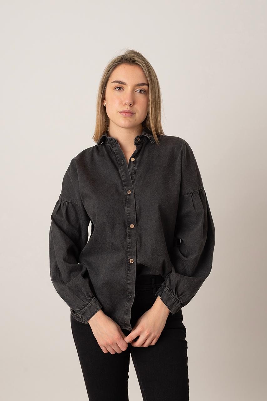 CAMISA DE JEAN MANGA GLOBO