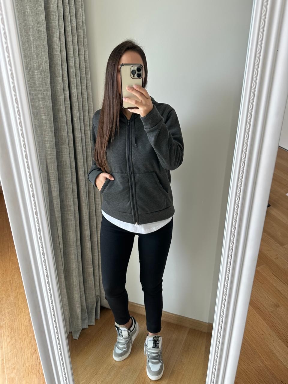 CAMPERA CON PIEL