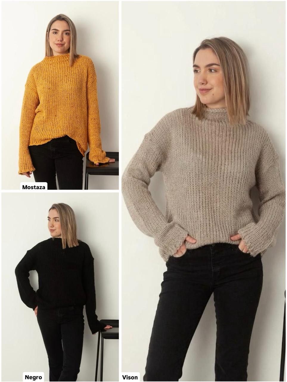 SALE SWEATER MEDIA POLERA