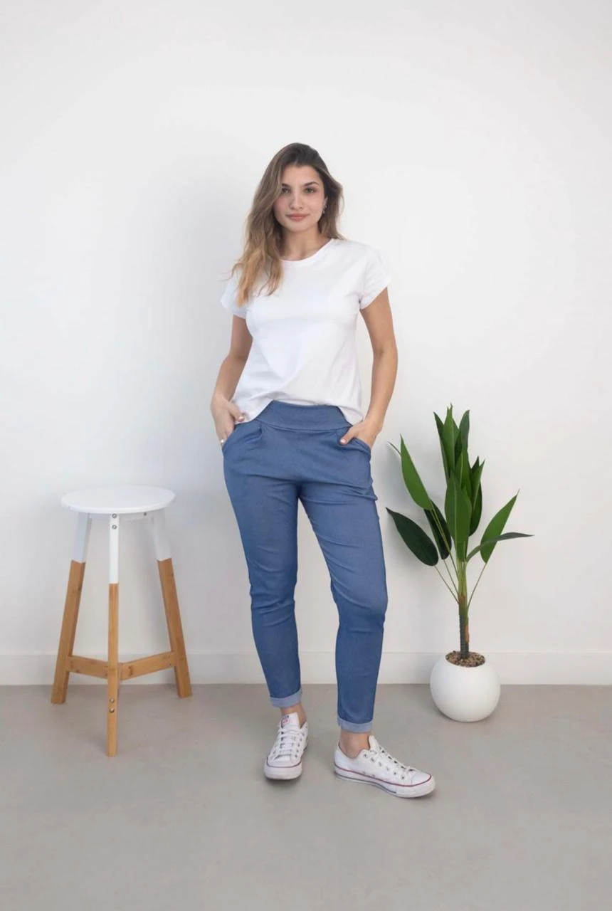 PANTALON DE BENGALINA PINZADO