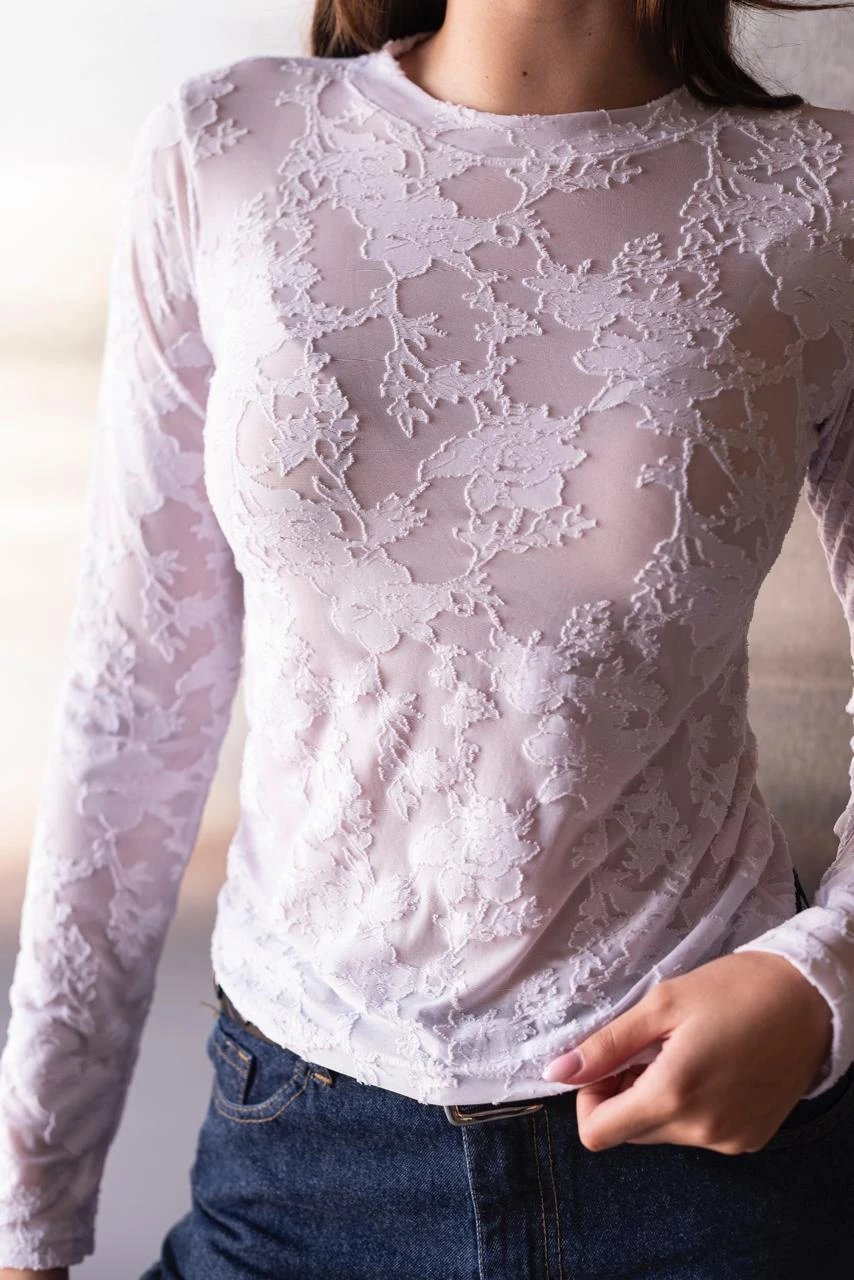 CAMISETA ENCAJE