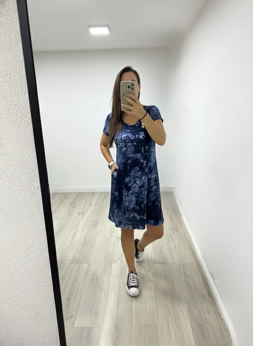 VESTIDO DE MORLEY ESTAMPADO