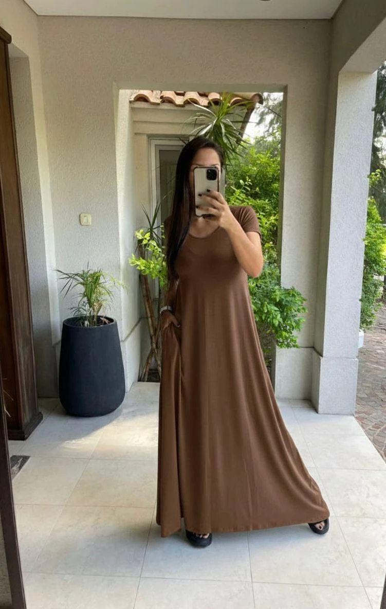 MAXI VESTIDO M/C