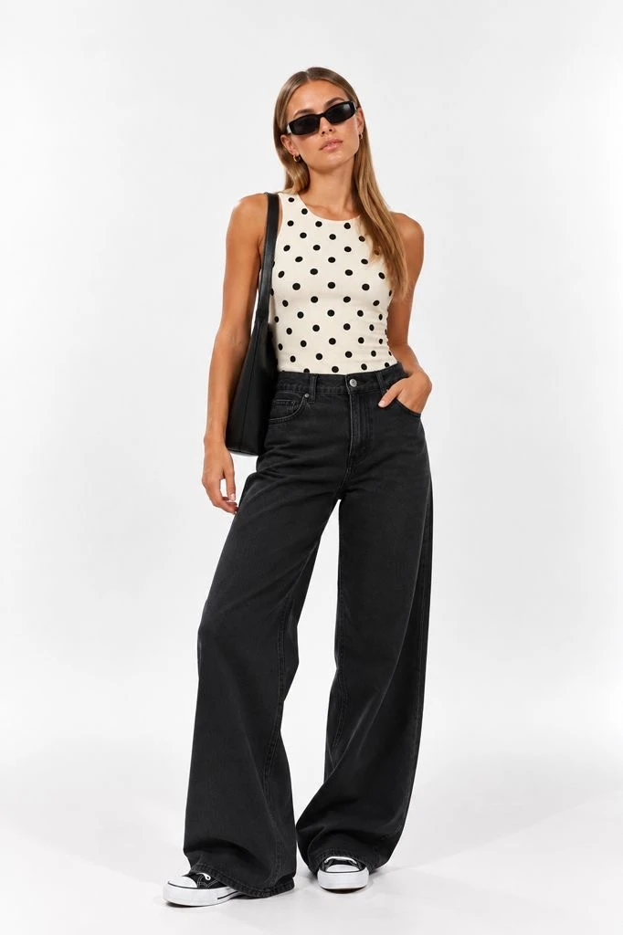 MUSCULOSA  LUNARES ESCOTE REDONDO MORLEY