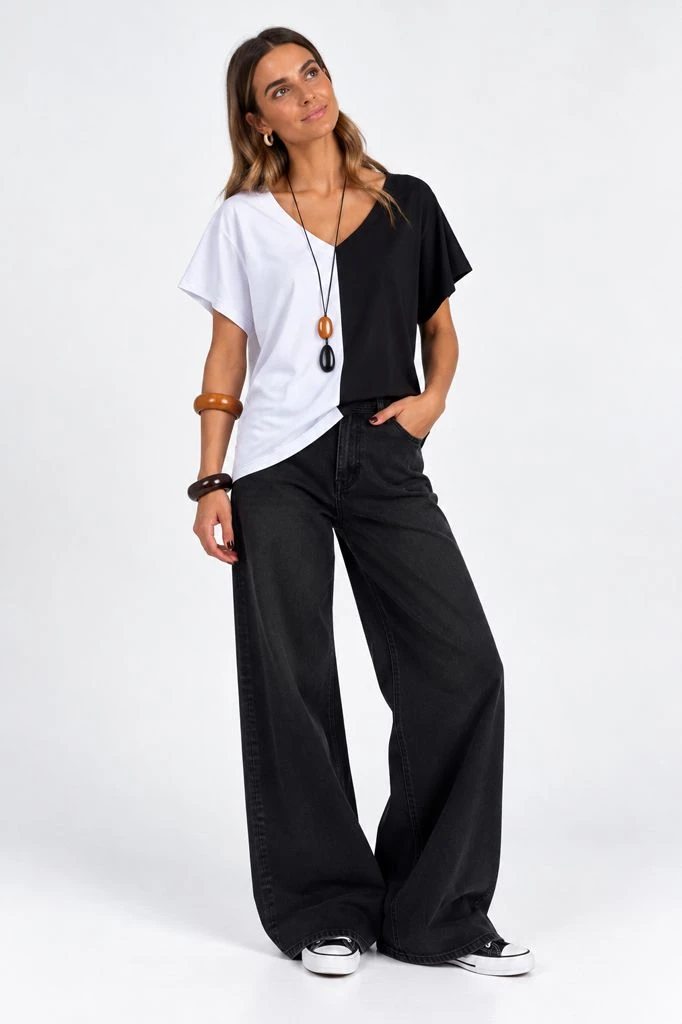 REMERA BICOLOR
