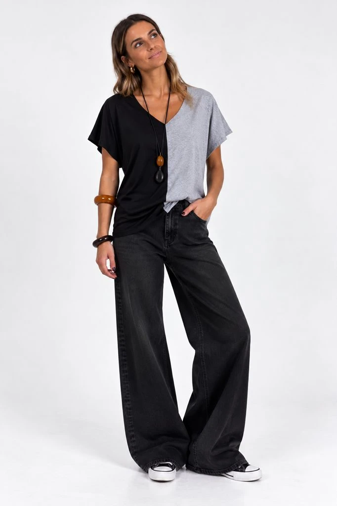 REMERA BICOLOR