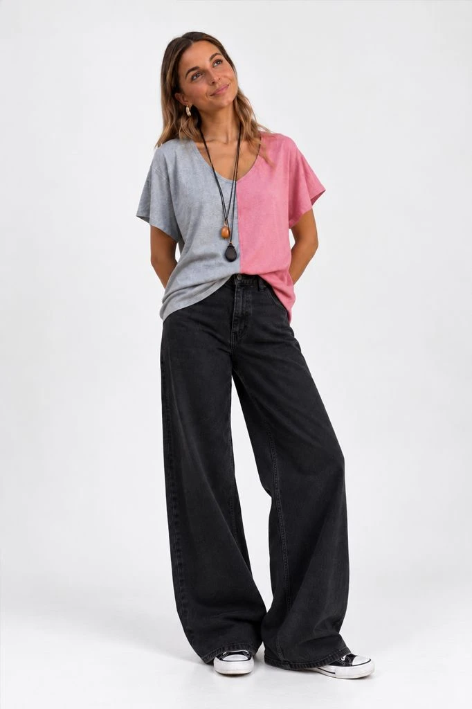 REMERA BICOLOR