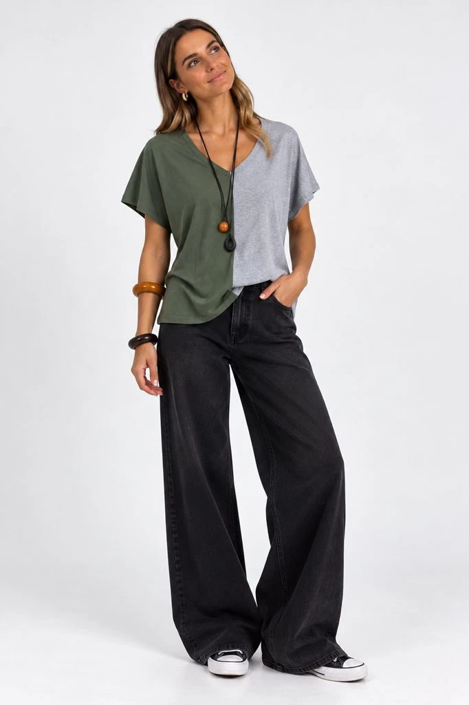 REMERA BICOLOR
