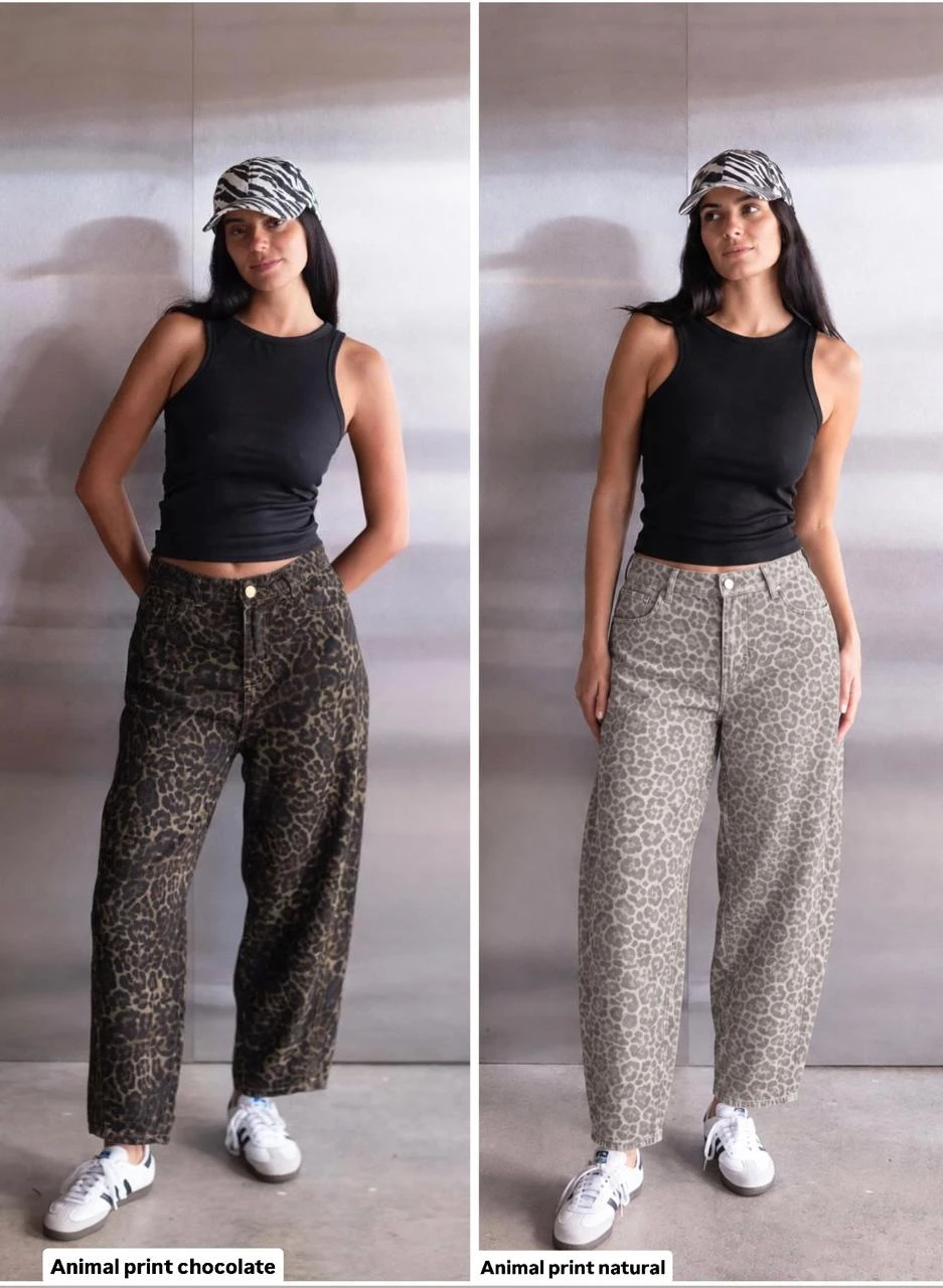 JEAN BARREL ESTAMPADO
